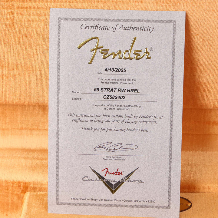 Fender Custom Shop 1959 Stratocaster Heavy Relic Aged Seafoam Green