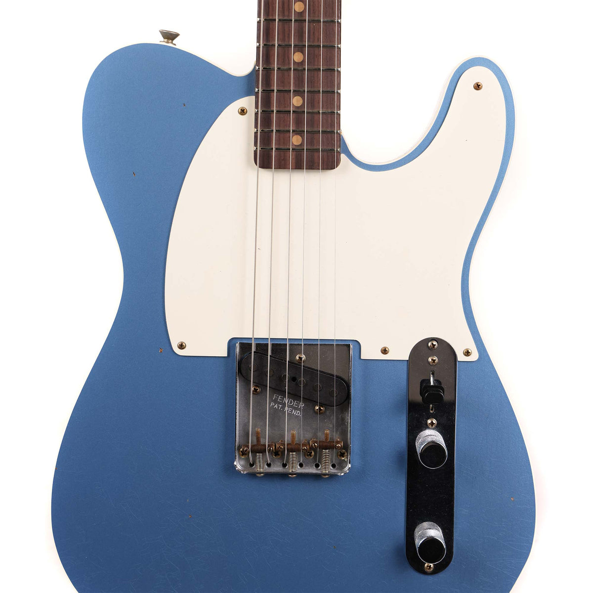 Fender Custom Shop 1959 Esquire Custom Journeyman Relic Faded Lake Placid Blue — 4