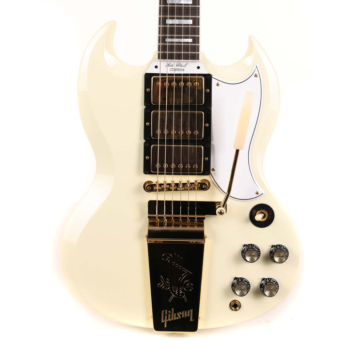 Gibson Custom Shop 1963 Les Paul SG Custom Reissue with Maestro Classic White 2024