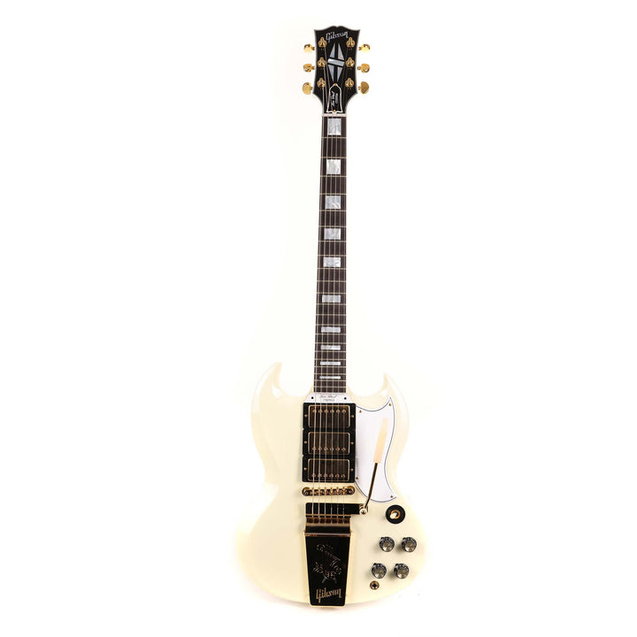 Gibson Custom Shop 1963 Les Paul SG Custom Reissue with Maestro Classic White 2024