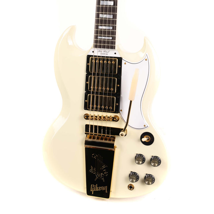 Gibson Custom Shop 1963 Les Paul SG Custom Reissue with Maestro Classic White 2024