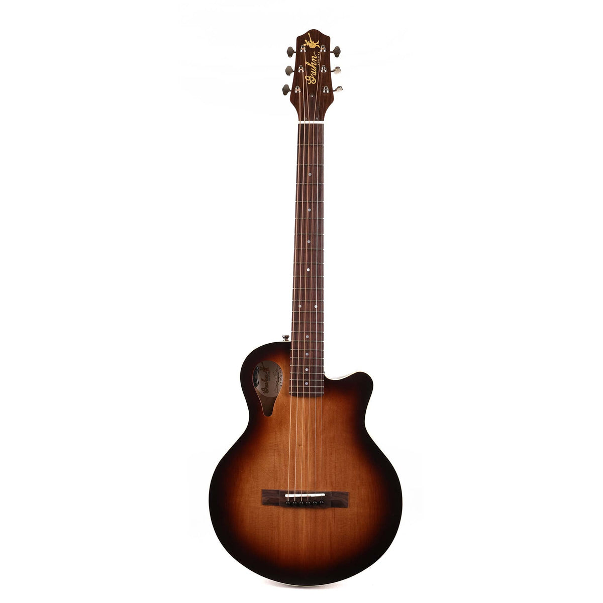 Gruhn Versitar Thinline Acoustic-Electric Red Cedar and Ash Sunburst — 2