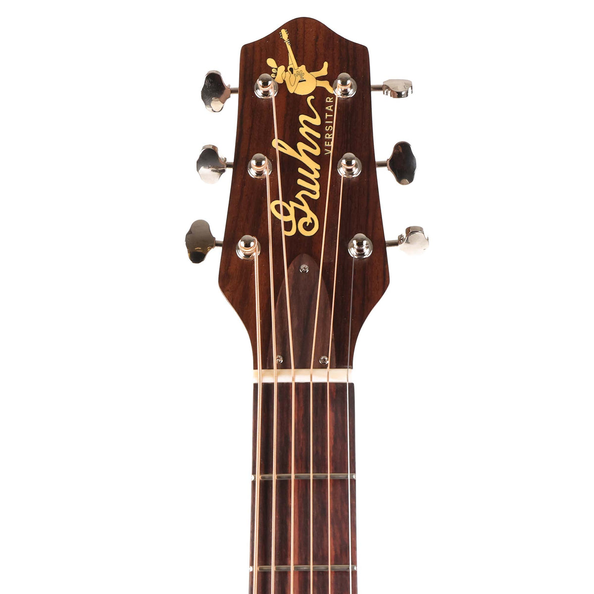 Gruhn Versitar Thinline Baritone Acoustic-Electric Spruce Top and Flame Pecan Body Trans Ebony — 6