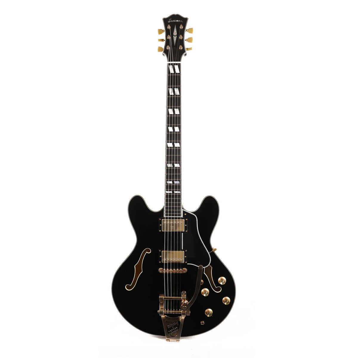 Eastman T59/TV-B Limited Edition Semi-Hollowbody Truetone Vintage Gloss Black — 2