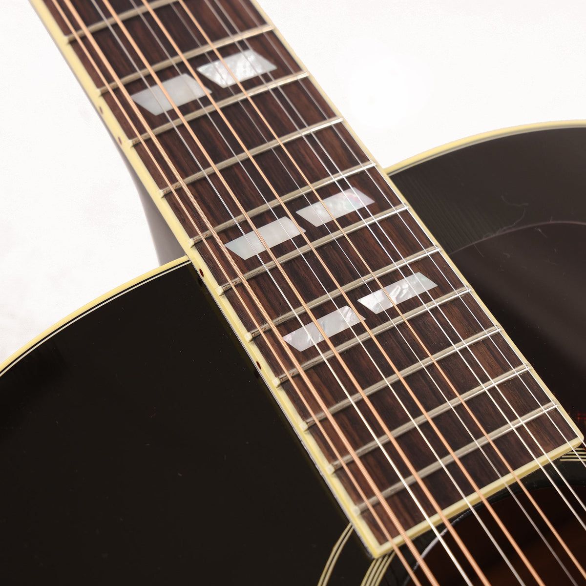 Gibson J-185 Original Made 2 Measure 12-String Acoustic-Electric Vintage Sunburst — 10