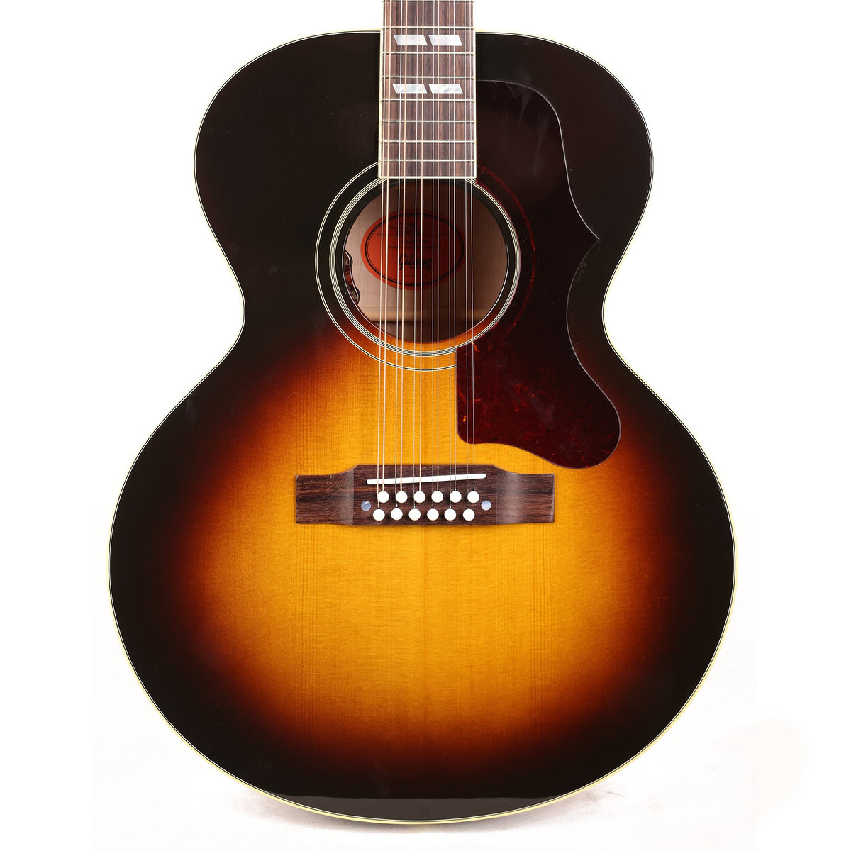 Gibson J-185 Original Made 2 Measure 12-String Acoustic-Electric Vintage Sunburst — 1