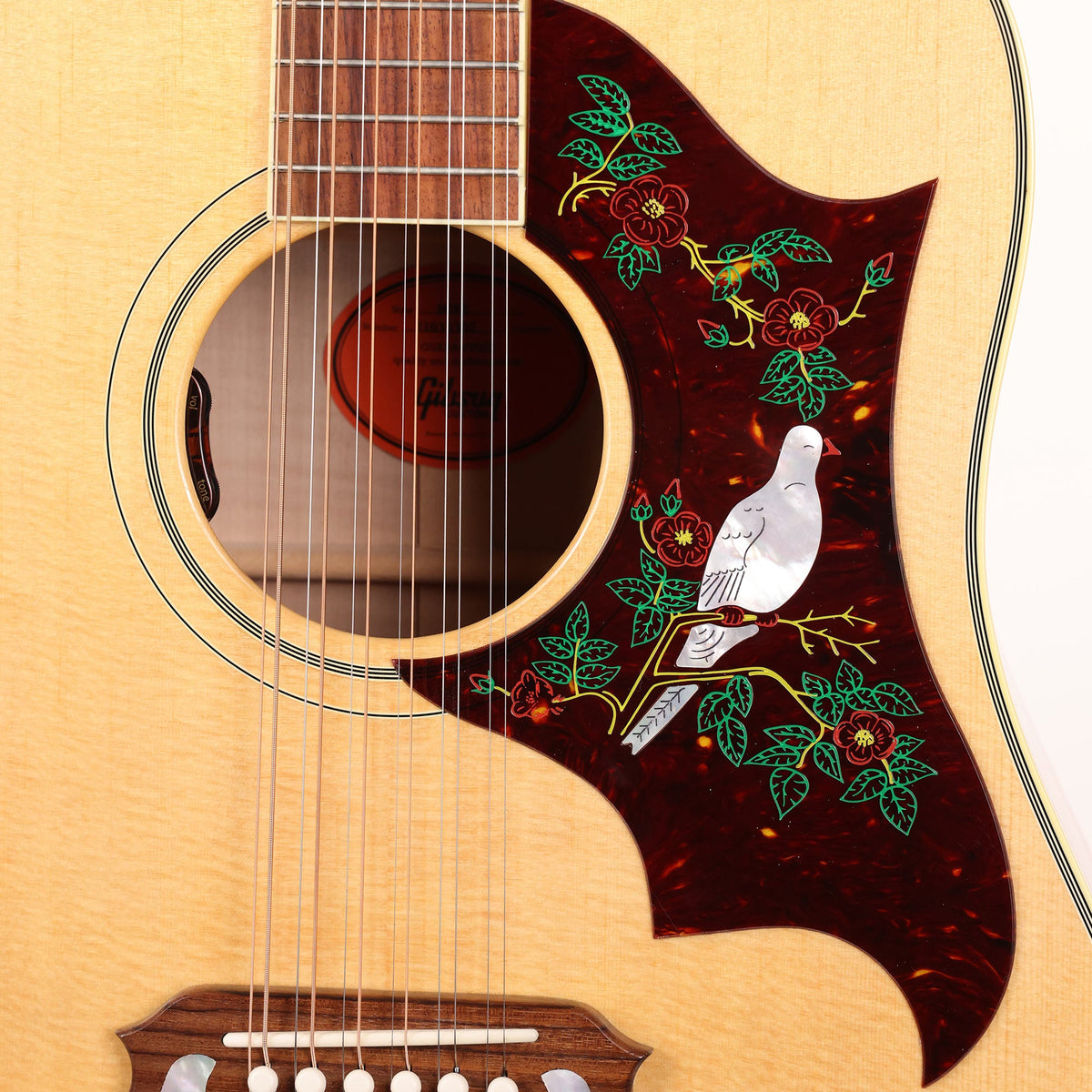 Gibson Dove Original Made 2 Measure 12-String Acoustic-Electric Vintage Cherry Sunburst — 7
