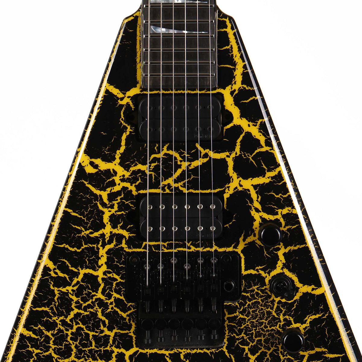 Jackson Custom Shop RR24 Rhoads Black and Yellow Crackle 2024 — 4