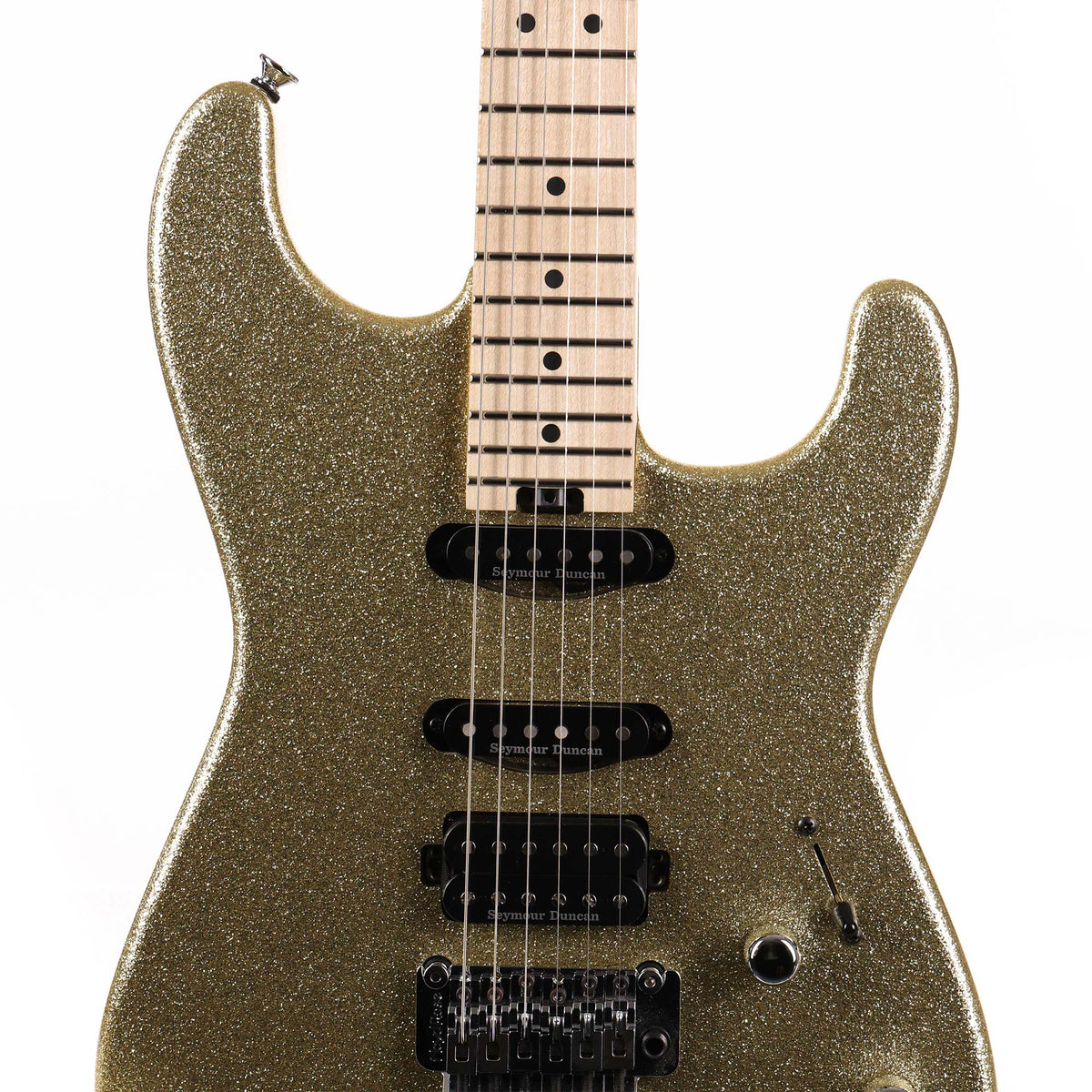 Charvel Custom Shop San Dimas HSS Gold Sparkle 2024 — 4