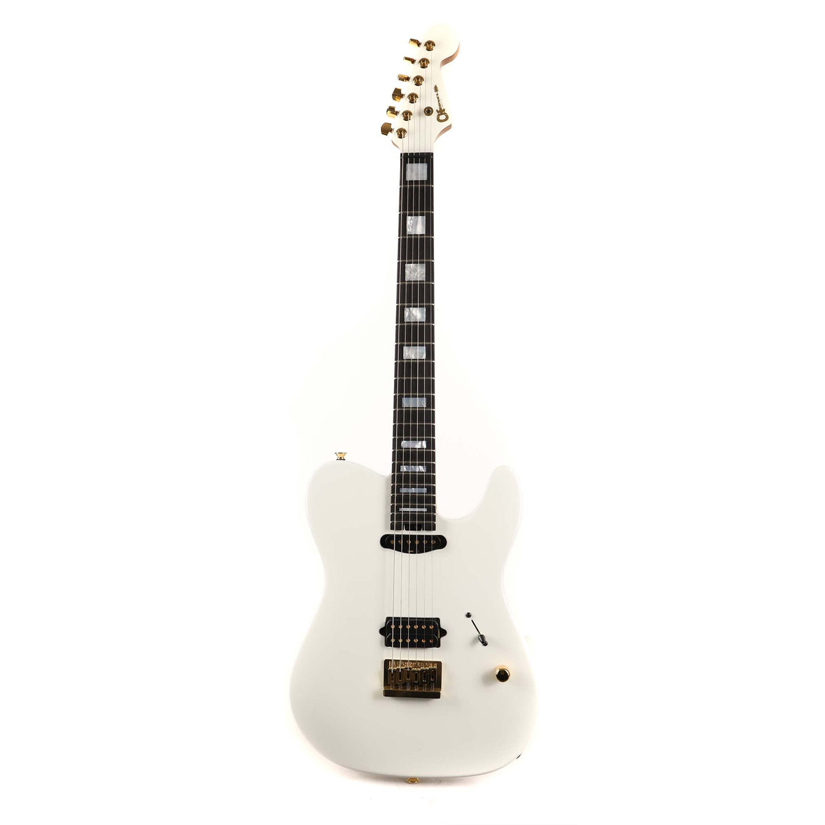 Charvel Custom Shop Style 2 HS Snow White Lavender Pearl — 2