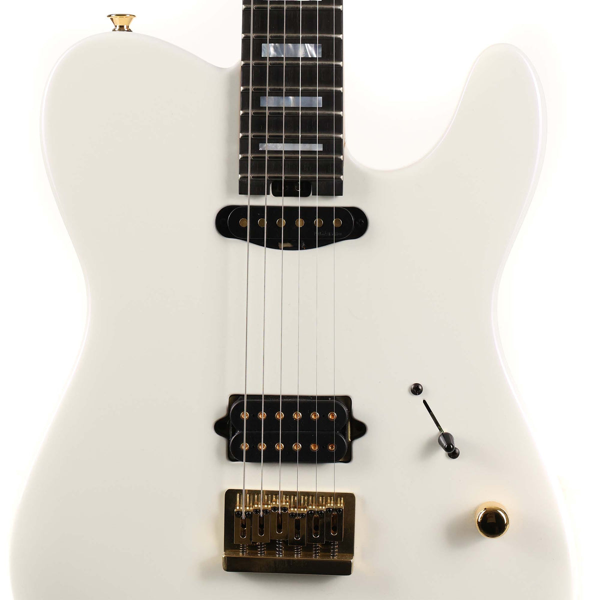 Charvel Custom Shop Style 2 HS Snow White Lavender Pearl — 4