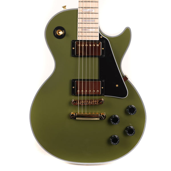 Gibson Custom Shop Les Paul Custom Made 2 Measure Olive Drab Maple Fretboard