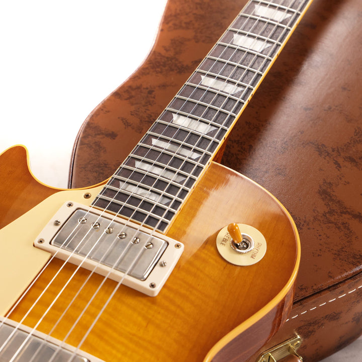 Gibson Custom Shop 1959 Les Paul Reissue Left-Handed Made 2 Measure Golden Poppy Burst VOS