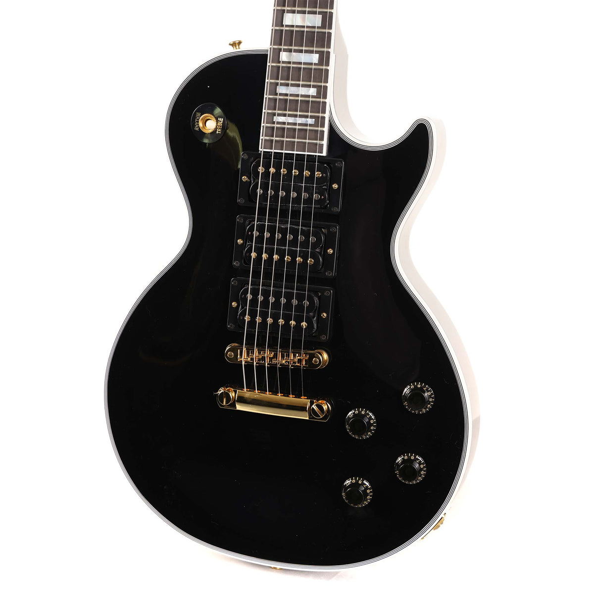 Gibson Custom Shop Les Paul Custom Made 2 Measure Ebony Gloss Used — 5