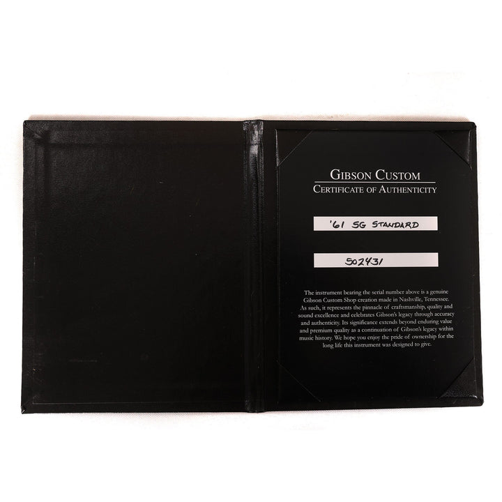 Gibson Custom Shop 1961 SG Made 2 Measure Single Pickup TV Gold VOS