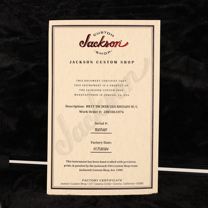 Jackson USA Select RR1T Randy Rhoads Snow White