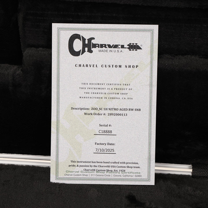 Charvel Custom Shop So-Cal Nitro Sonic Blue