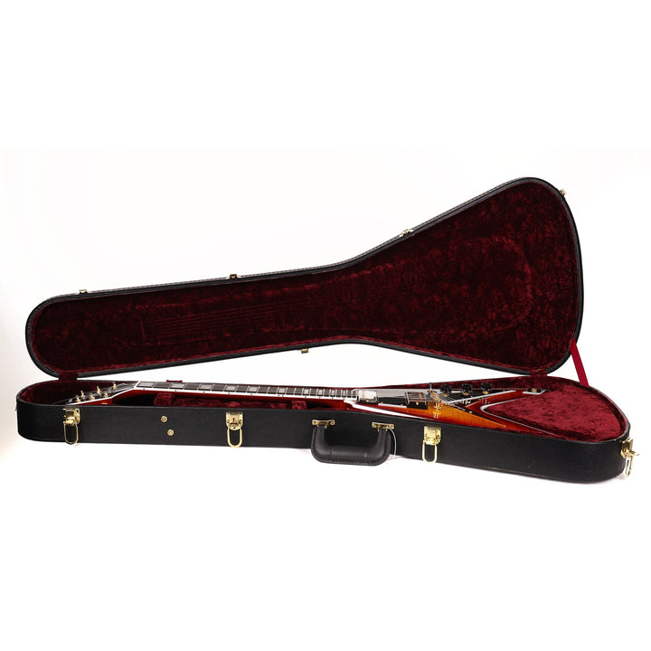 Gibson Custom Shop Flying V Custom Made 2 Measure Figured Top Factory Burst VOS