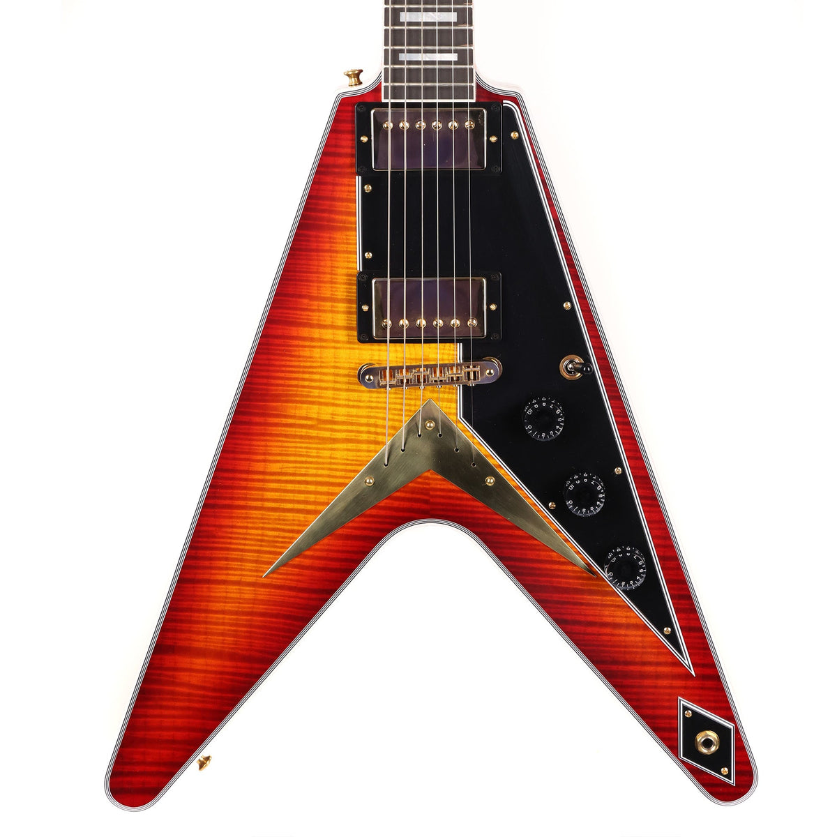 Gibson Custom Shop Flying V Custom Made 2 Measure Figured Top Factory Burst VOS — 1