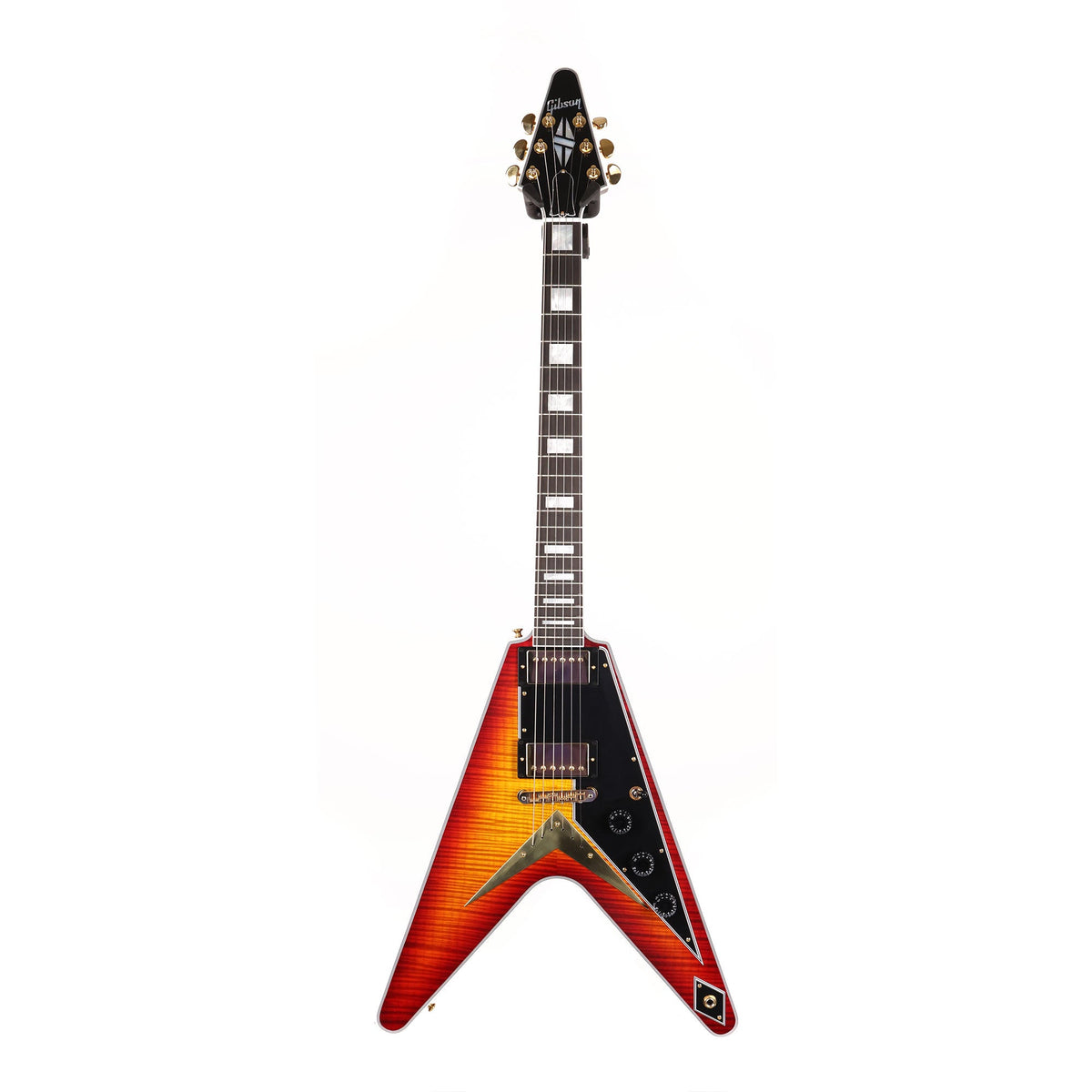 Gibson Custom Shop Flying V Custom Made 2 Measure Figured Top Factory Burst VOS — 2