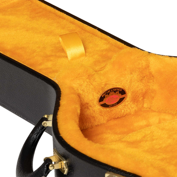 Gibson Lifton Historic Black and Goldenrod Hardshell Case | The Music Zoo