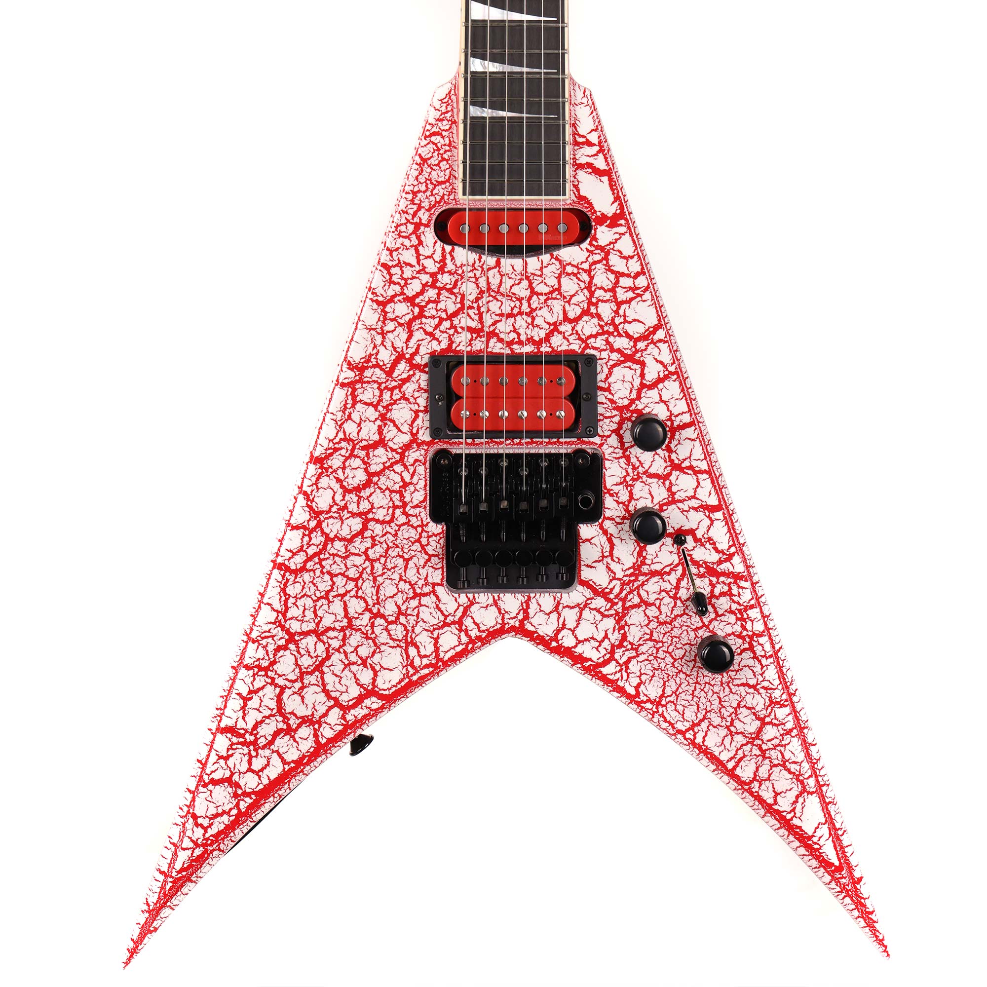 Jackson Custom Shop King V HS Bloodshot Crackle | The Music Zoo