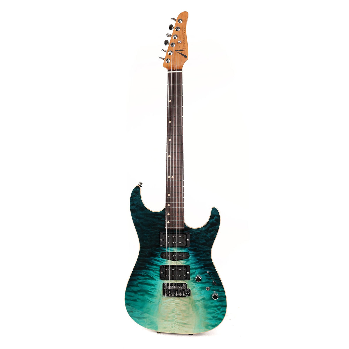 Tom Anderson Drop Top Shorty Sheer Teal WakeSurf with Binding — 2