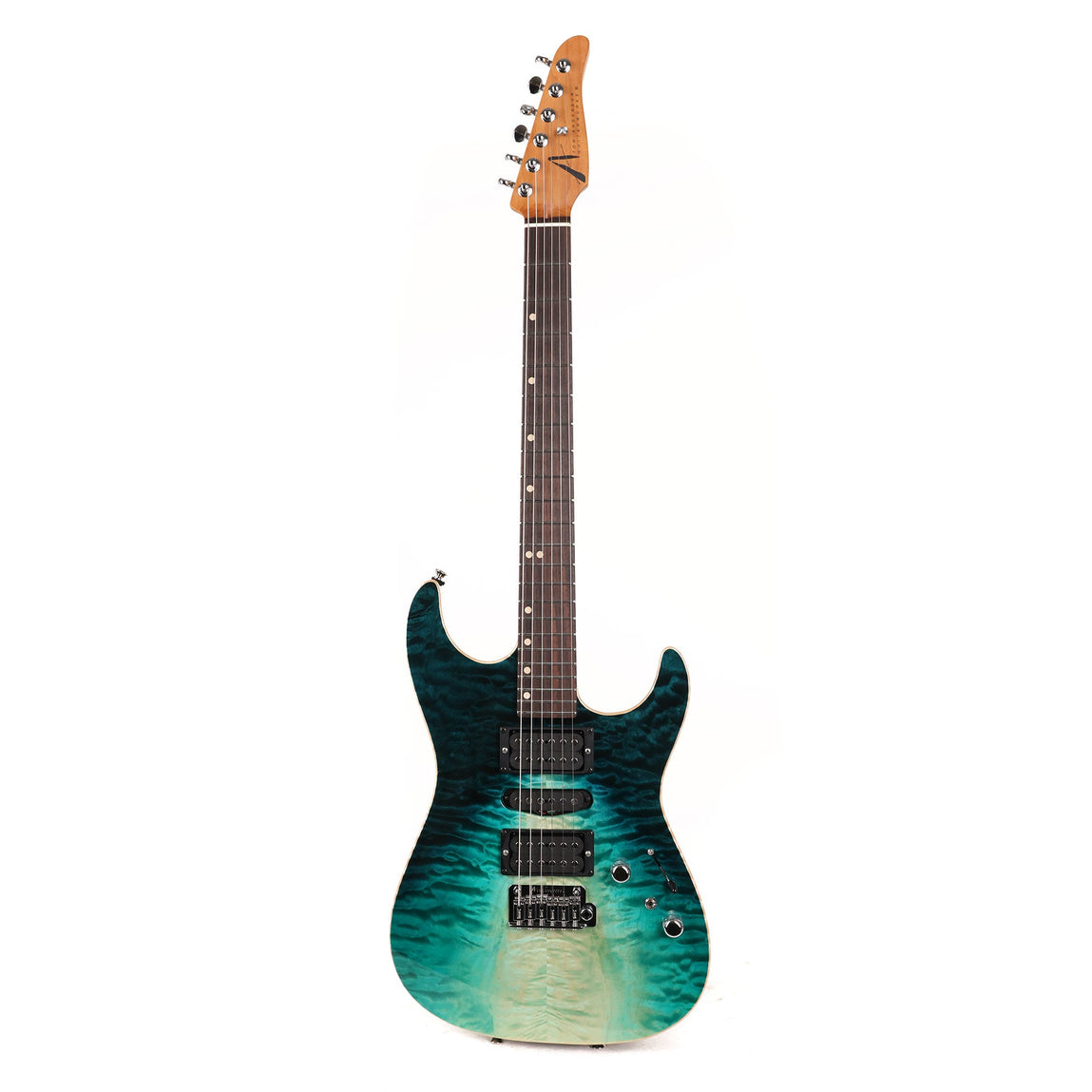 Tom Anderson Drop Top Shorty Sheer Teal WakeSurf with Binding