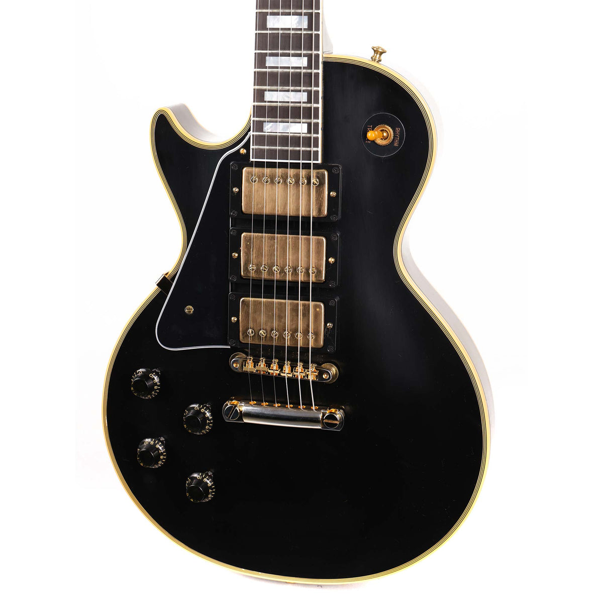 Gibson Custom Shop 1957 Les Paul Custom Reissue 3-Pickup Left-Handed Ebony VOS — 5