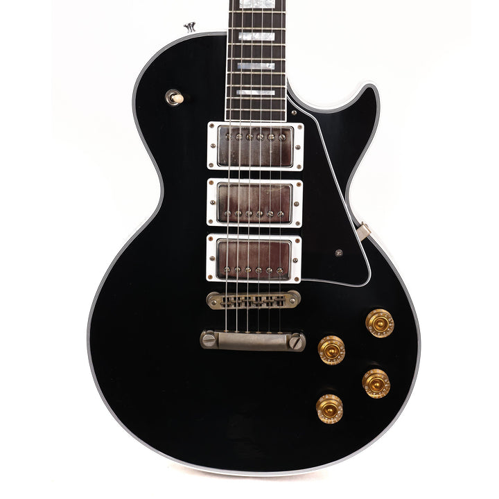 Gibson Custom Shop Les Paul Custom Triple Pickup Made 2 Measure Ebony VOS