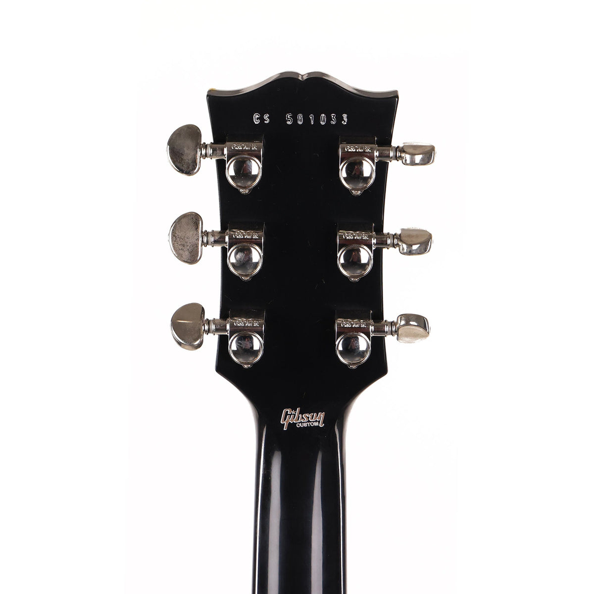 Gibson Custom Shop Les Paul Custom Triple Pickup Made 2 Measure Ebony VOS — 7