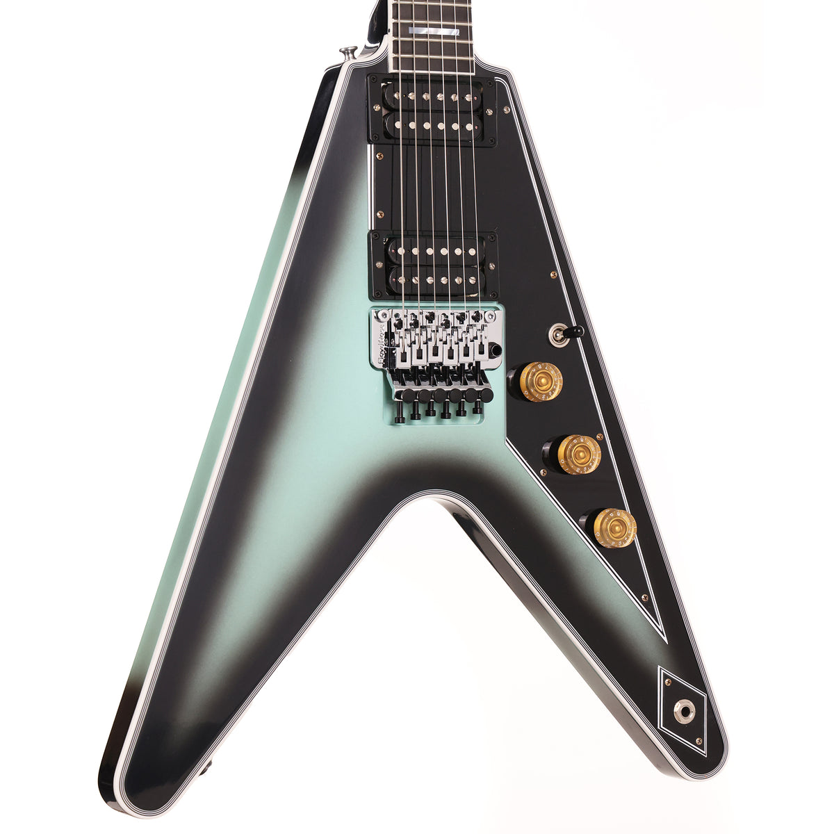 Gibson Custom Shop Flying V Custom Made 2 Measure VOS Kerry Green Burst — 1