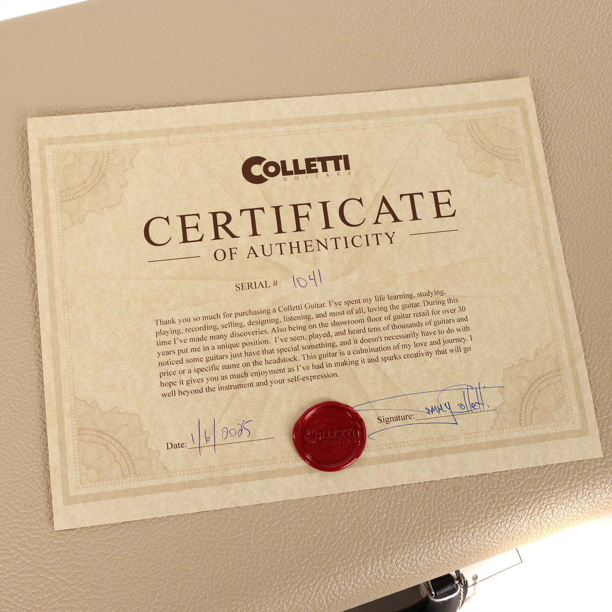 Colletti Guitars Speed of Sound Singlecut Nitro Cherry Sunburst — 10
