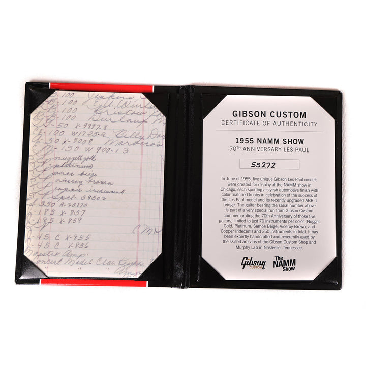 Gibson Custom Shop 1955 NAMM Show Commemorative Edition Les Paul Samoa Beige