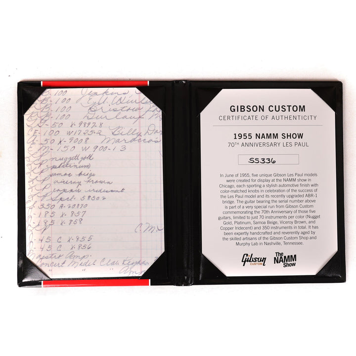 Gibson Custom Shop 1955 NAMM Show Commemorative Edition Les Paul Samoa Beige