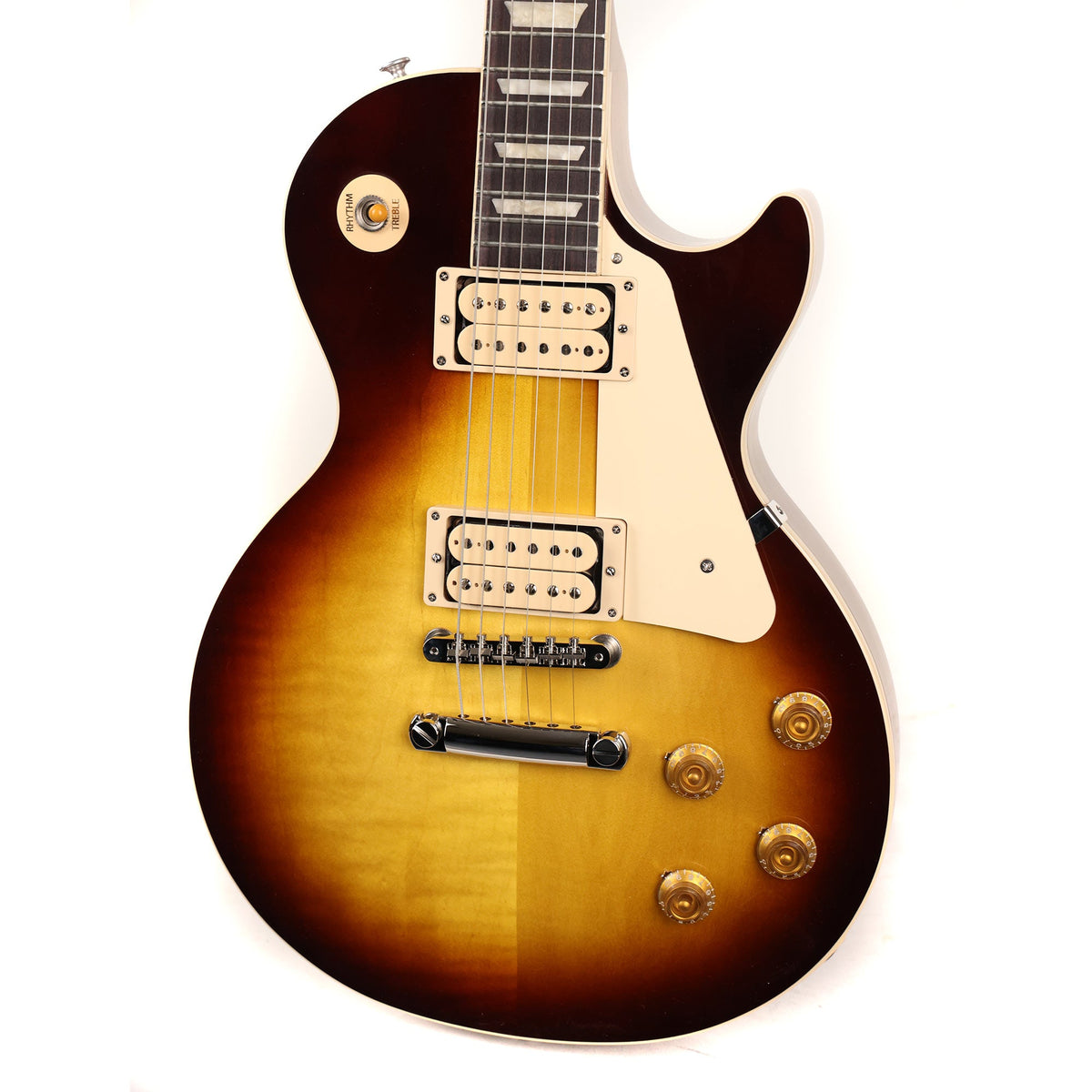Gibson Les Paul Standard 50s Double Trouble Vintage Tobacco Sunburst Used — 5