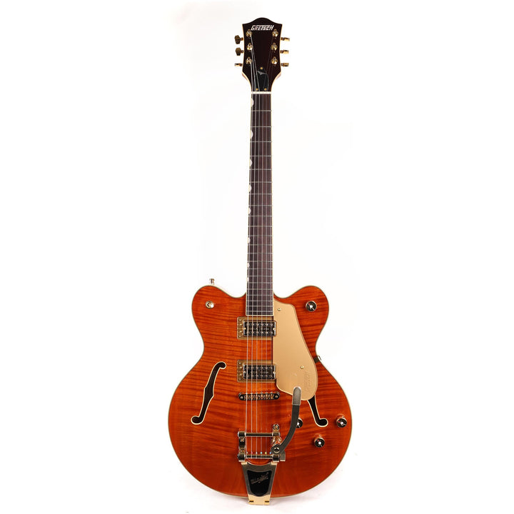 Gretsch Electromatic LTD Flame Okoume Broadkaster Double-Cut Roundup Orange Stain Used
