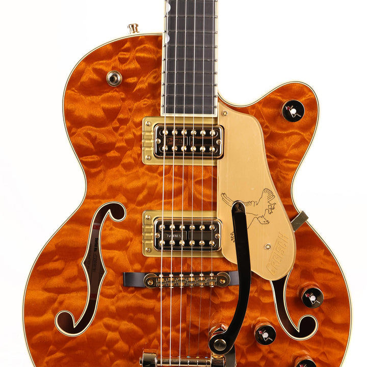 Gretsch Limited Edition Falcon Center Block Jr. Quilted Maple Roundup Orange