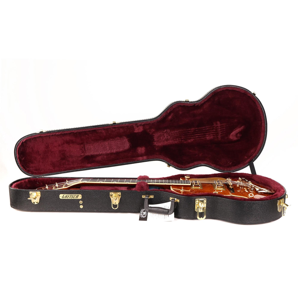 Gretsch Limited Edition Falcon Center Block Jr. Quilted Maple Roundup Orange — 9