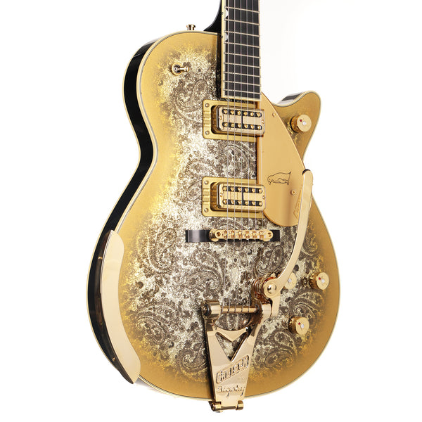 Gretsch G6134TG Limited Edition Paisley Penguin with String-Thru Bigsby Gold Paisley