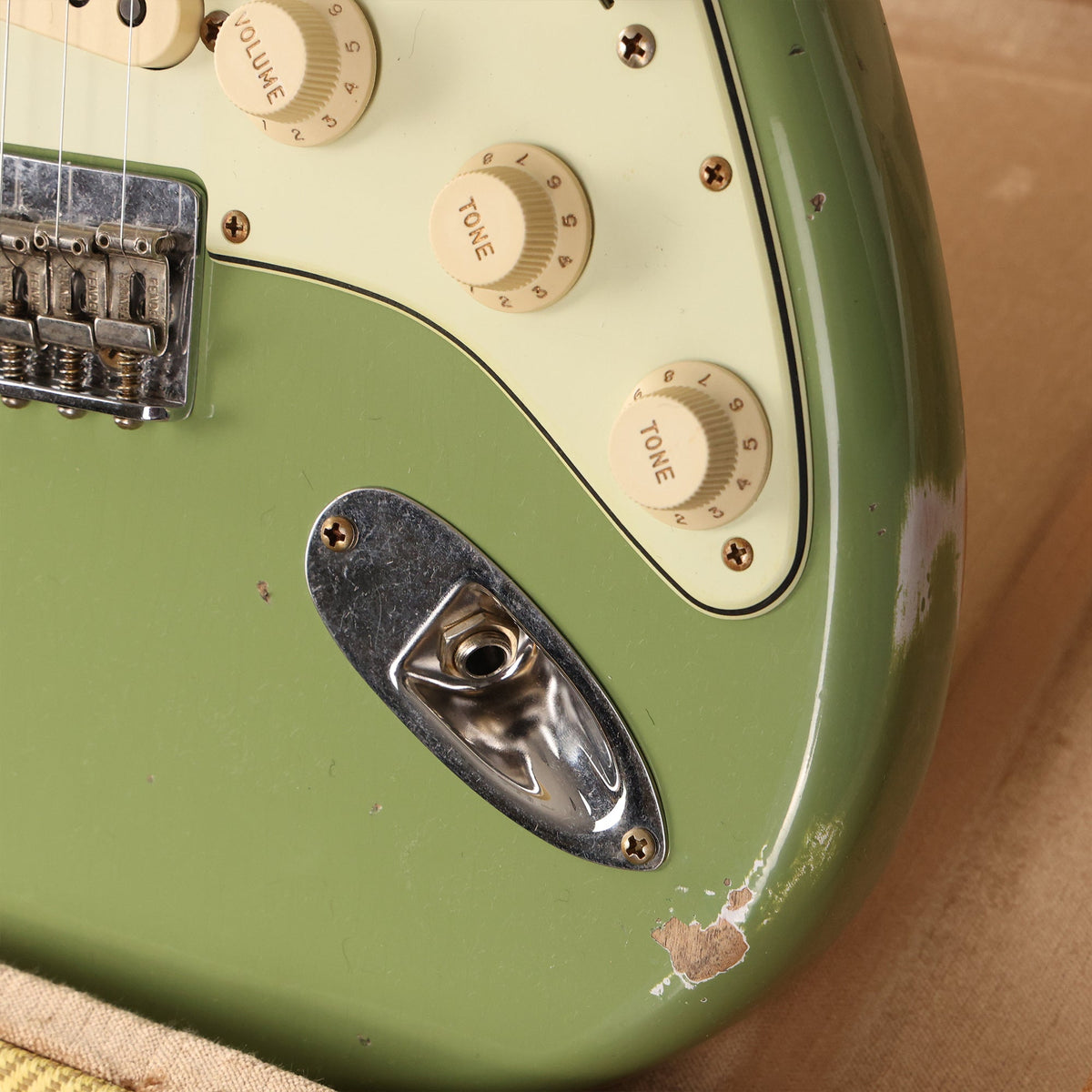 Fender Custom Shop 1963 Hardtail Stratocaster Relic Sweat Pea Green — 10