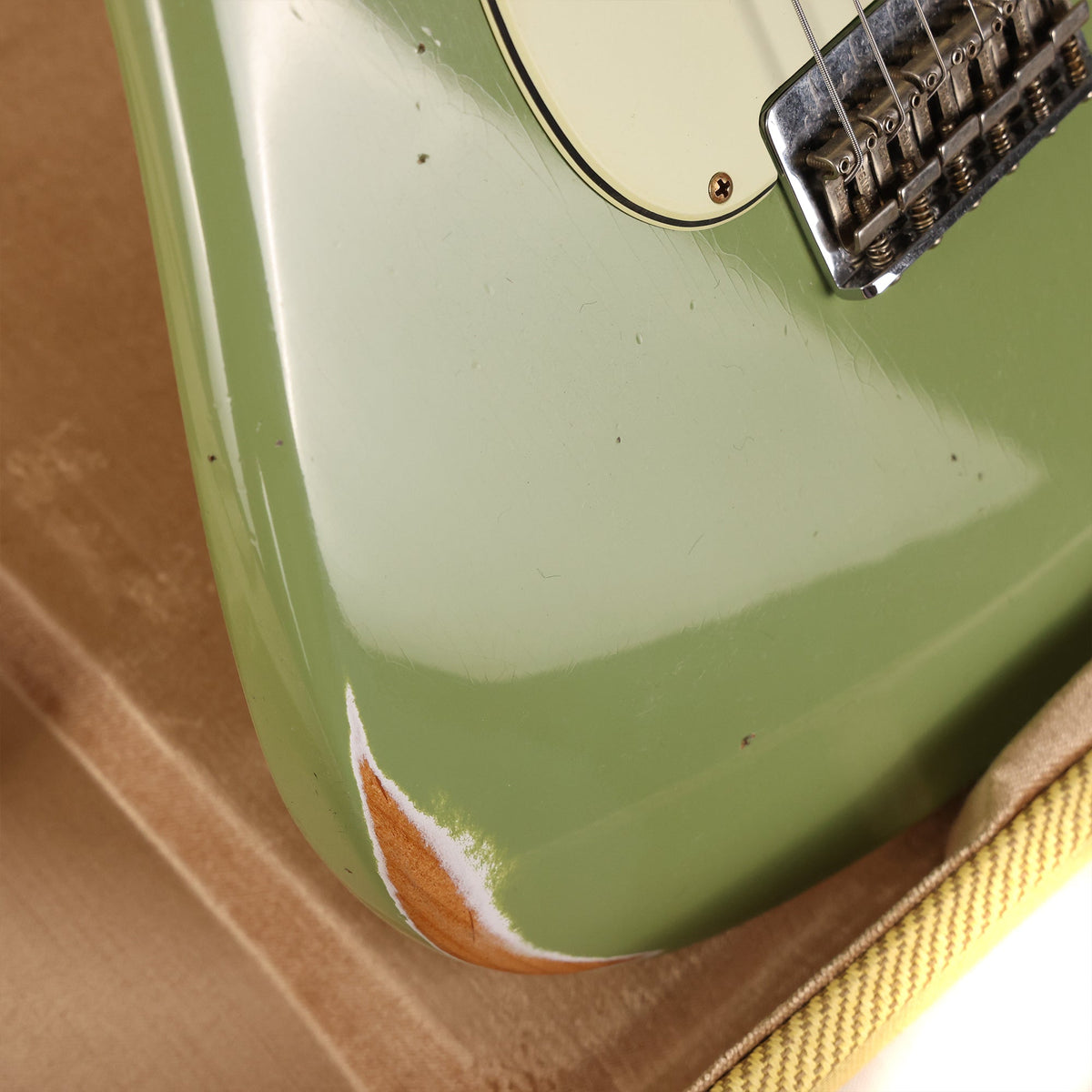 Fender Custom Shop 1963 Hardtail Stratocaster Relic Sweat Pea Green — 8