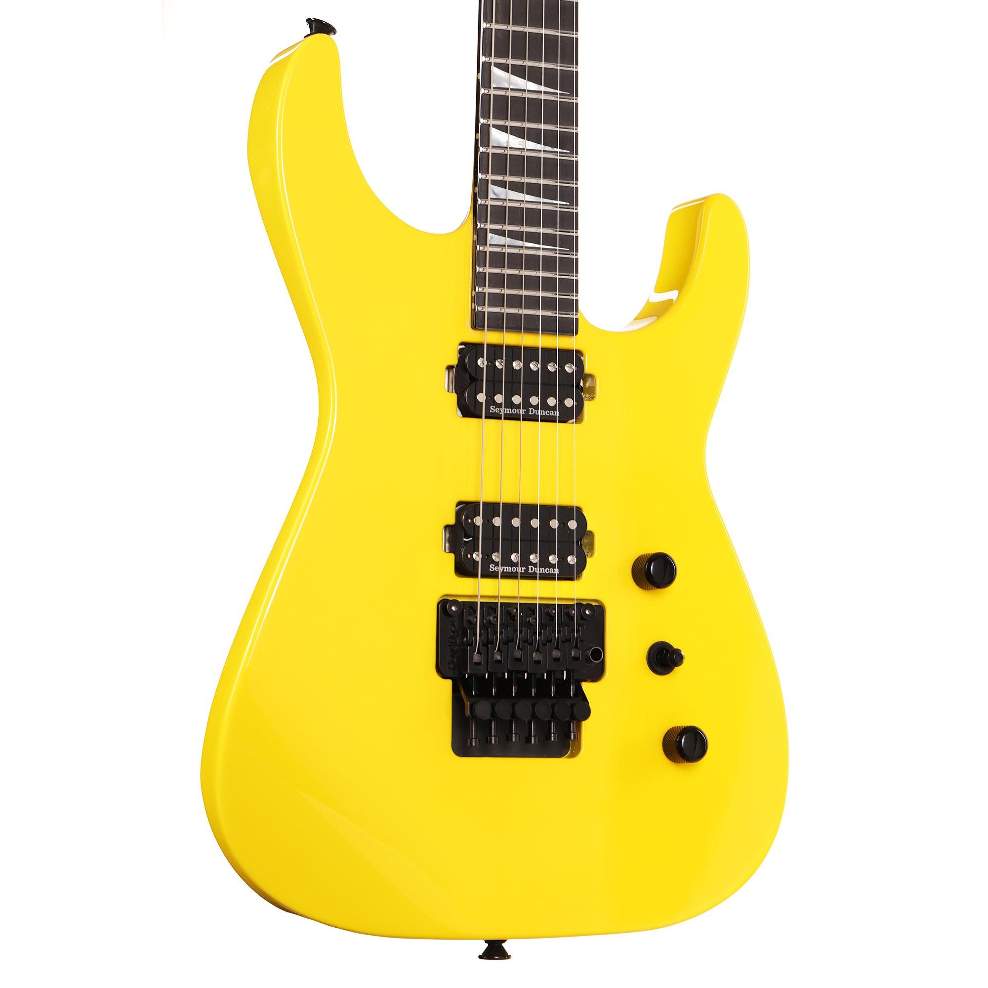Jackson Custom Shop SL2H Reverse Headstock Graffiti Yellow | The