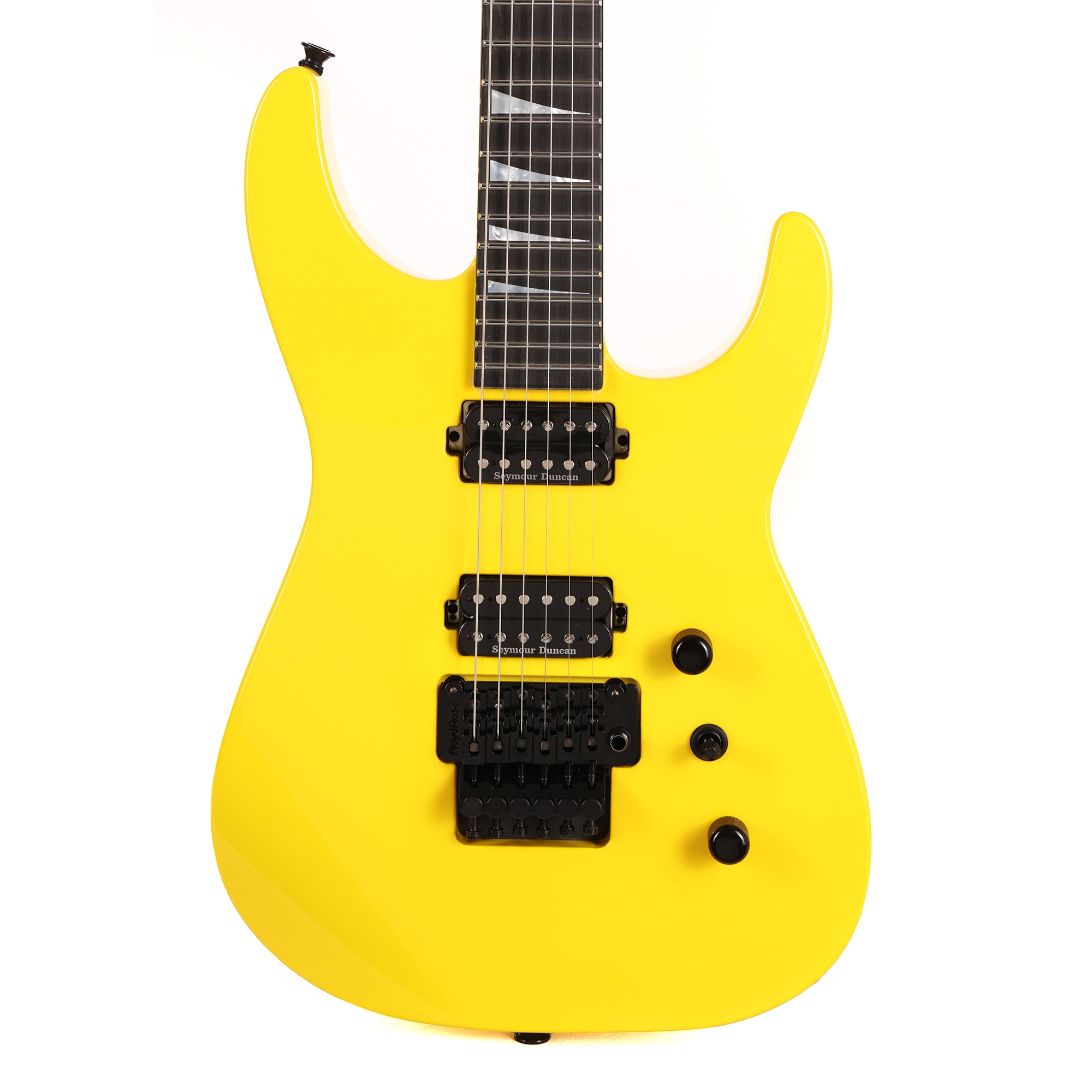 Jackson Custom Shop SL2H Reverse Headstock Graffiti Yellow | The