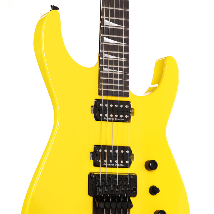 Jackson Custom Shop SL2H Reverse Headstock Graffiti Yellow | The