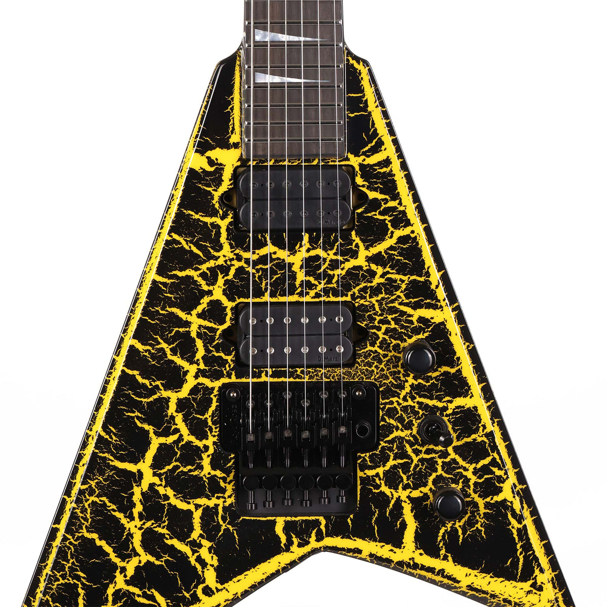 Jackson Custom Shop RR24 Rhoads Black and Yellow Crackle — 4