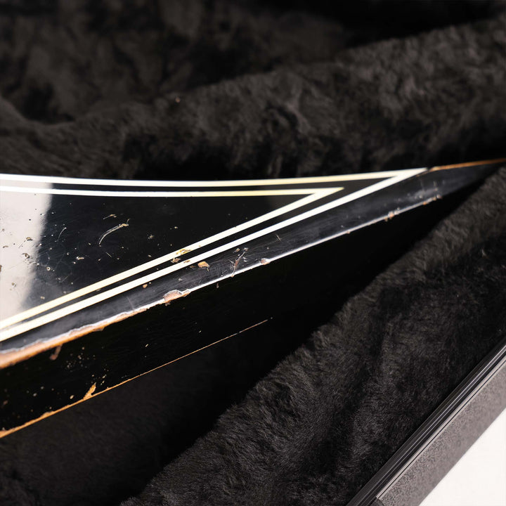 Jackson Custom Shop RR Rhoads Nitro Relic Black with Vintage White Pinstripes