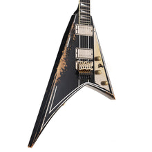Jackson Custom Shop RR Rhoads Nitro Relic Black with Vintage White Pinstripes