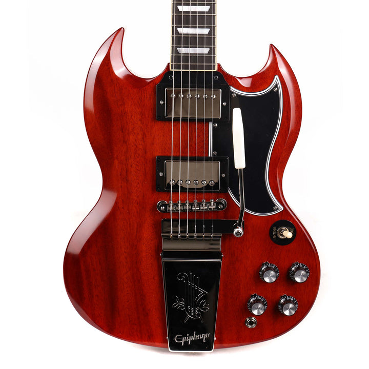 Epiphone Inspired by Gibson Custom 1964 SG Standard with Maestro Vibrola Reissue Cherry Red