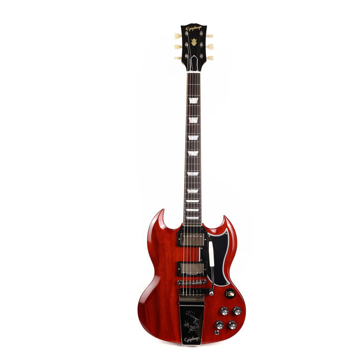 Epiphone Inspired by Gibson Custom 1964 SG Standard with Maestro Vibrola Reissue Cherry Red